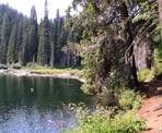 The Lightning Lakes Chain Trail at the end of Strike Lake