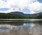 Lost Lake on a sunny day in Whistler, BC