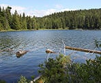 The scenic Lost Lake near Whistler Village
