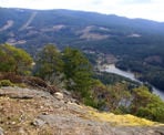 The second viewpoint looking down towards Gunboat Bay and east towards the mountains