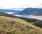 A view looking towards Vancouver Island from Mount Erskine