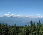 A view from the top of Mount Gardner on Bowen Island, BC