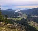 A view near Baynes Peak on Salt Spring Island