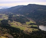 A viewpoint in Mount Maxwell Provincial Park on Salt Spring Island