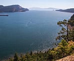 The view from Mount Menzies on Pender Island
