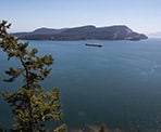 A view from the Mount Menzies hike on Pender Island