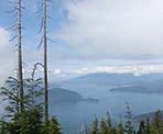 A view of Bowen Island and Howe Sound from the Bowen Lookout