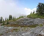 The south summit of Mount Strachan in West Vancouver, BC
