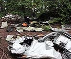 The 1963 crash site of a Royal Canadian Navy T-33 Jet on Mount Strachan