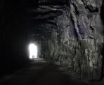 The light at the end of one of the Othello Tunnels