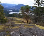 The view from the peak of Pender Hill on the Sunshine Coast