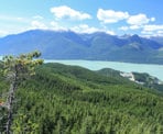 The viewpoint of Howe Sound a short distance beyond Petgill Lake
