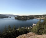 A view from Quarry Rock of Indian Arm and Deep Cove