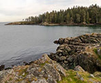 A coastal view from Ruckle Provincial Park on Salt Spring Island