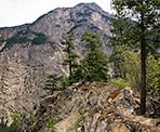 The final climb uphill to the Seton Lake Lookout