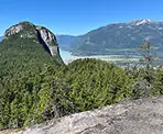 The view from Tony's Lookout on the Slhanay Peak Trail