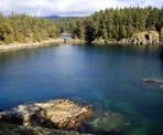 A view of Smuggler Cove Marine Provincial Park