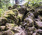 The second cave near the trail along the Spirit Caves Trail