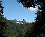 The view of the Lions from the trail to St. Mark&#39;s Summit