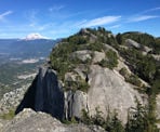 The view of the second peak from the first peak of the Stawamus Chief