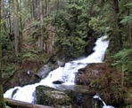 The upper portion of Steelhead Falls near Mission, BC
