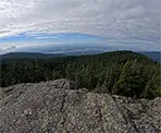 A view looking towards the city from Suicide Bluffs
