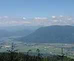 View of the farmland below from Sumas Mountain