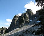 View of the Lions from the west side ridge