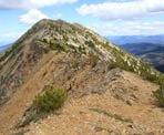 The trail along the ridge to the First Brother in Manning Park
