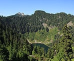 Kennedy Lake and Goat Mountain from the Thunderbird Ridge trail