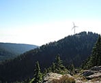 A view of the windmill at Grouse Mountain from Thunderbird Ridge