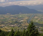 A view point just off the Vedder Ridge Trail looking west towards Sumas Mountain