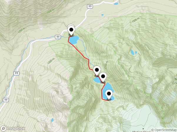 Joffre Lakes Map
