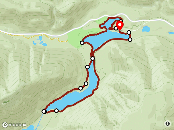 Lightning Lake Loop Map