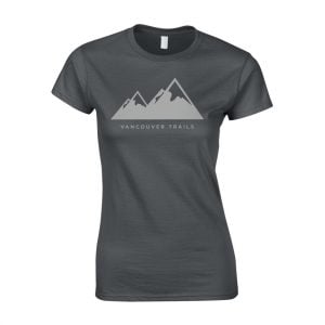 Vancouver Trails Women's T-Shirt Charcoal