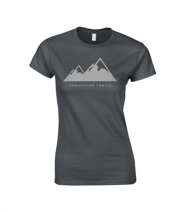 Vancouver Trails Women's T-Shirt Charcoal