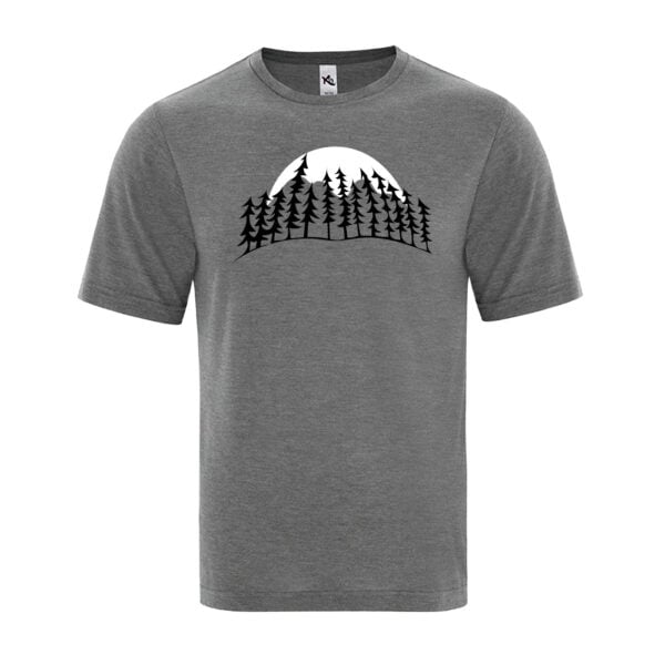 Treeline Moon Men's Grey T-Shirt