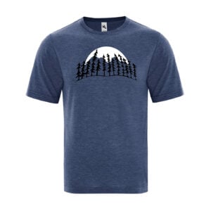 Treeline Moon Men's Navy Blue T-Shirt