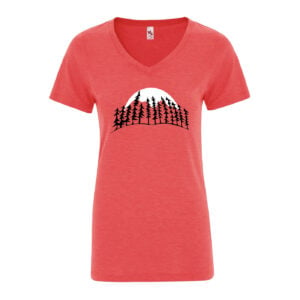 Treeline Moon Women's Red T-Shirt